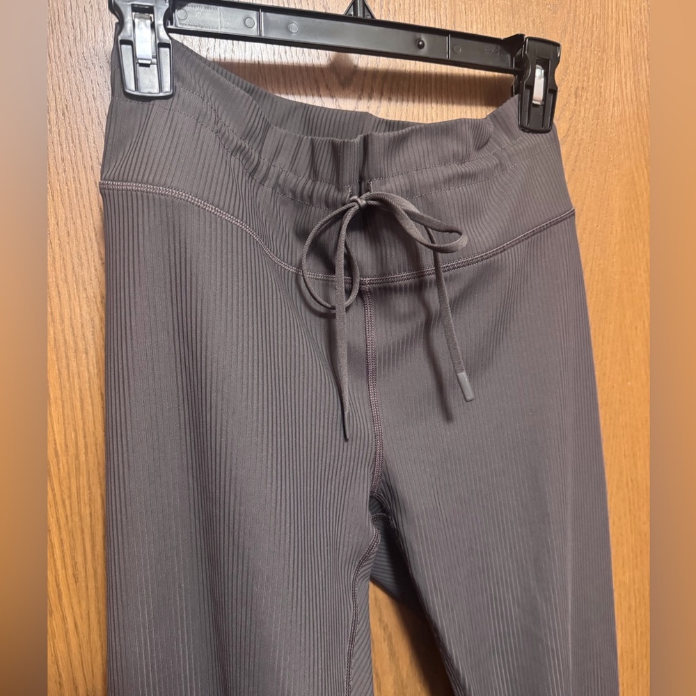 Fabletics Ribbed Drawstring Leggings in Brown - image 2